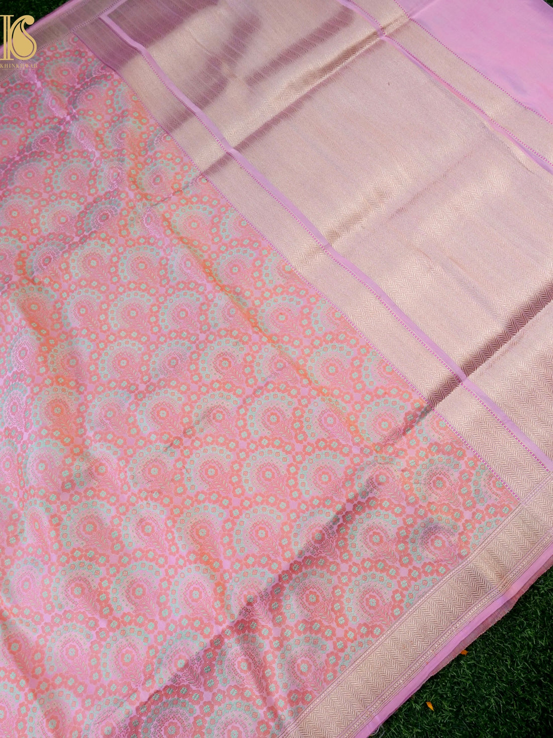 Handwoven Pure Mashru Satin Silk Tanchoi Banarasi Saree