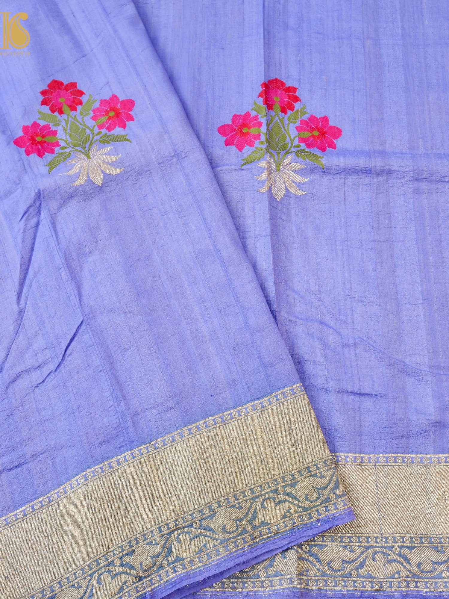 Handloom Banarasi Tussar by Georgette Silk Saree