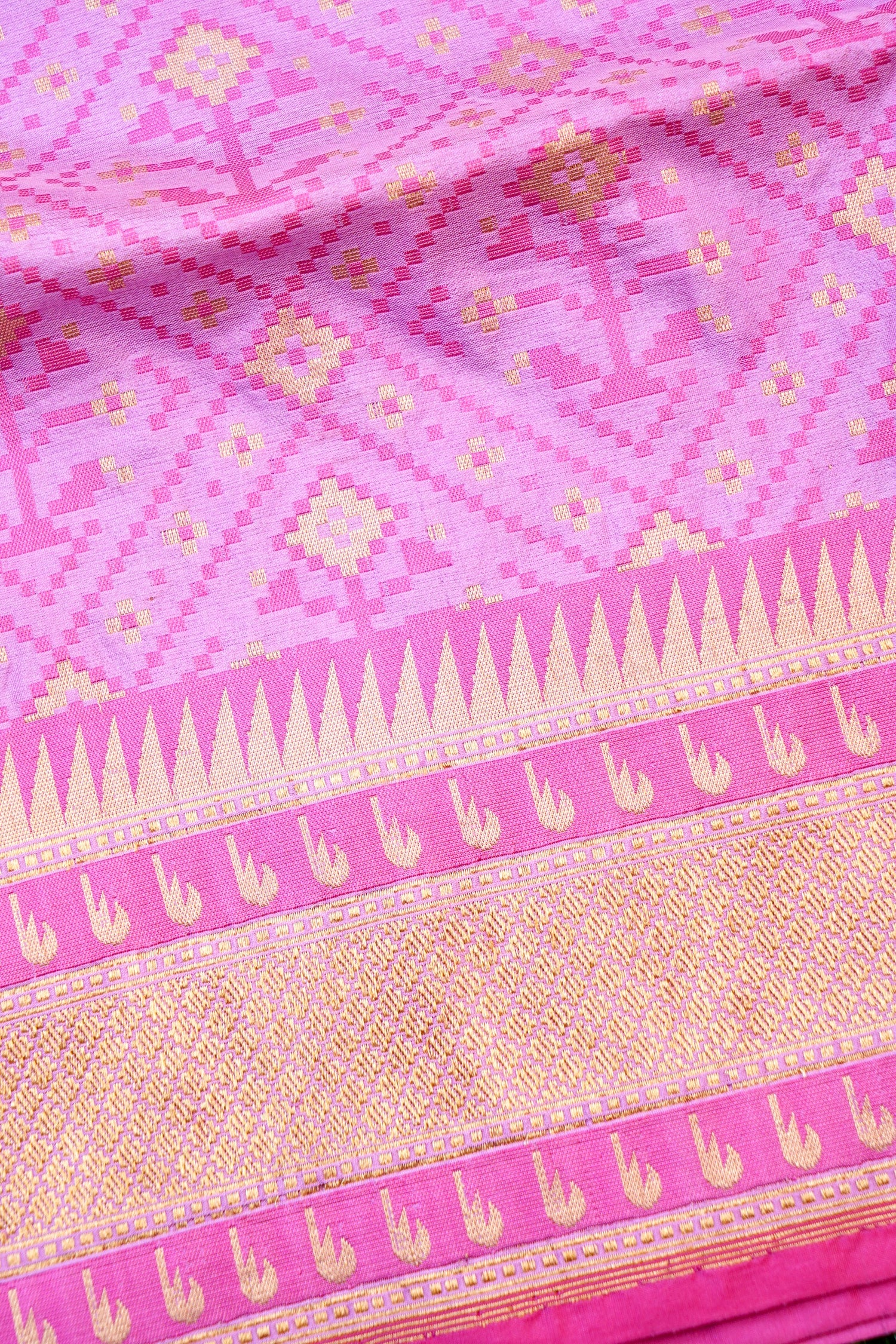 Handwoven Banarasi Katan Silk Patola Saree