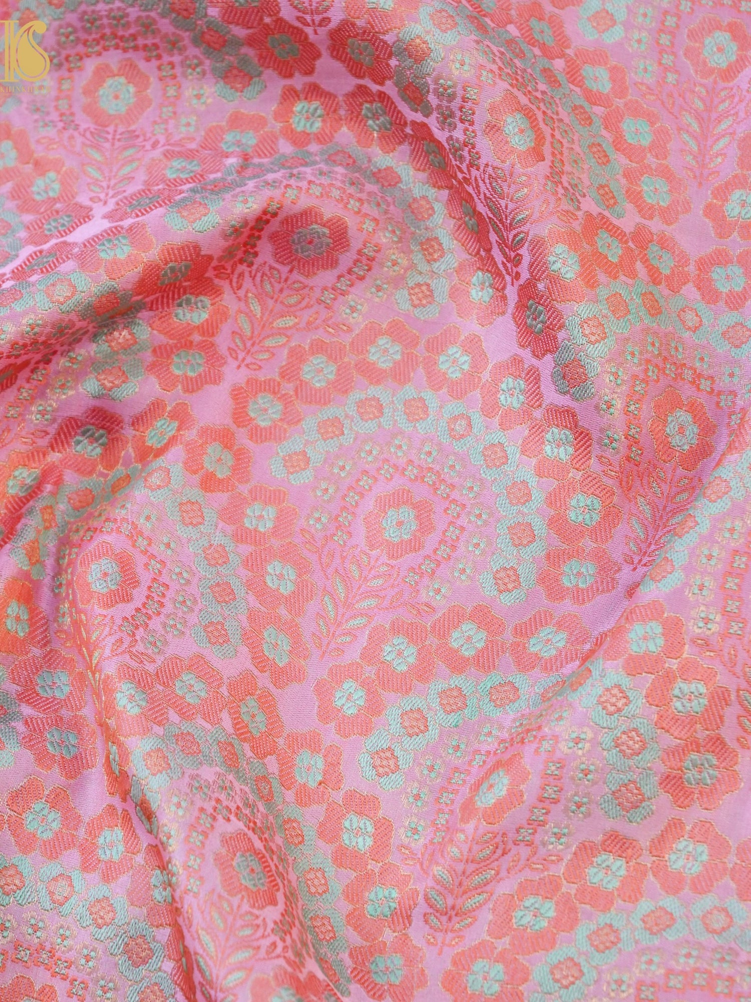 Handwoven Pure Mashru Satin Silk Tanchoi Banarasi Saree
