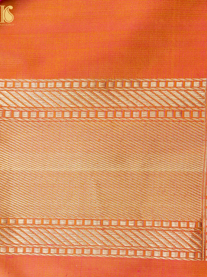 Handwoven Pure Mashru Satin Silk Tanchoi Banarasi Saree
