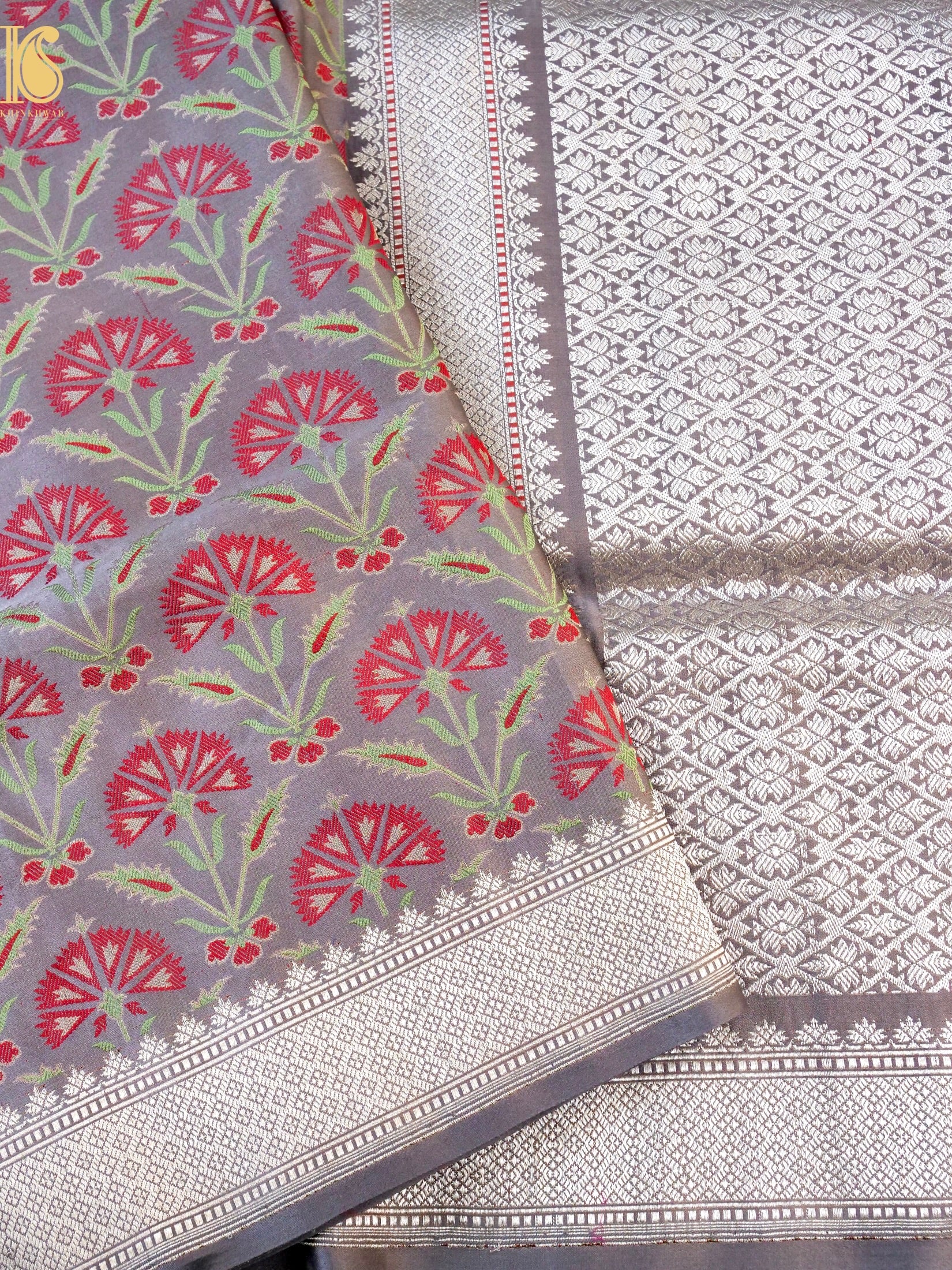 Handwoven Pure Mashru Satin Silk Tanchoi Banarasi Saree