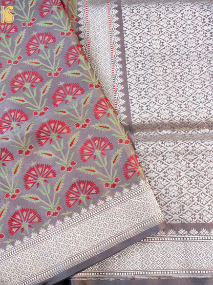Handwoven Pure Mashru Satin Silk Tanchoi Banarasi Saree