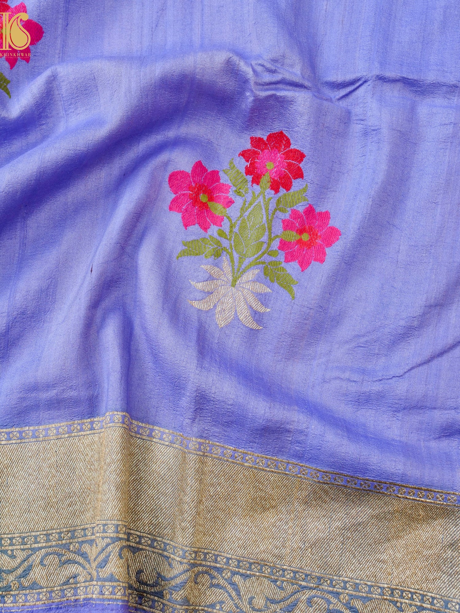 Handloom Banarasi Tussar by Georgette Silk Saree