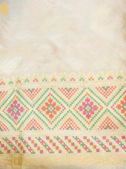 Handwoven Banarasi Katan Silk Patola Saree - Khinkhwab