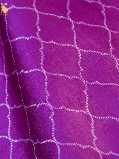 Handwoven Pure Mashru Satin Silk Tanchoi Banarasi Saree