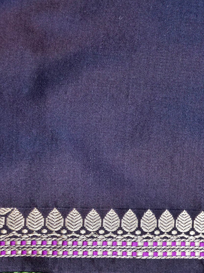 Handwoven Pure Mashru Satin Silk Tanchoi Banarasi Saree