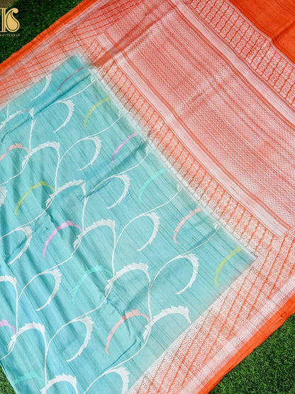 Handwoven Banarasi Pure Tussar Silk Saree