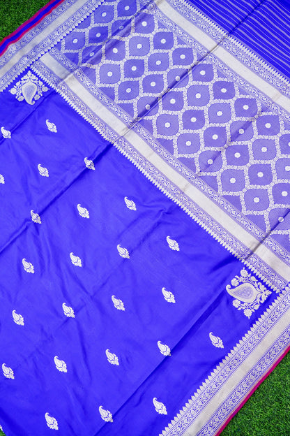Handloom Banarasi Pure Katan Silk Kadwa Saree