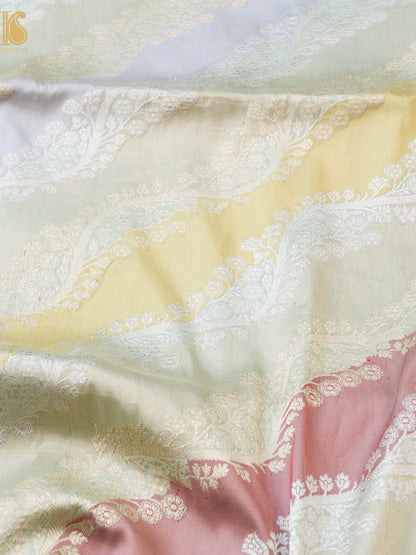 Handloom Banarasi Kadwa Rangkat Silk Saree