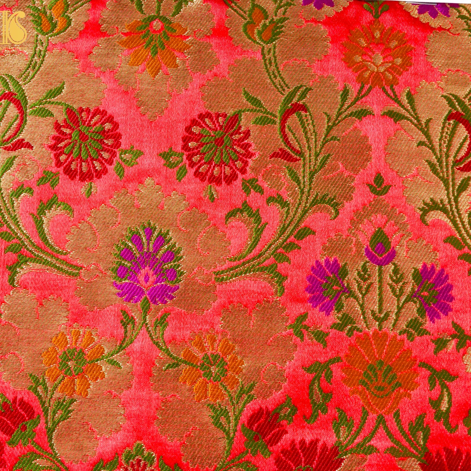Kinkhab / Kimkhab Ashoka Brocade Banarasi Fabric