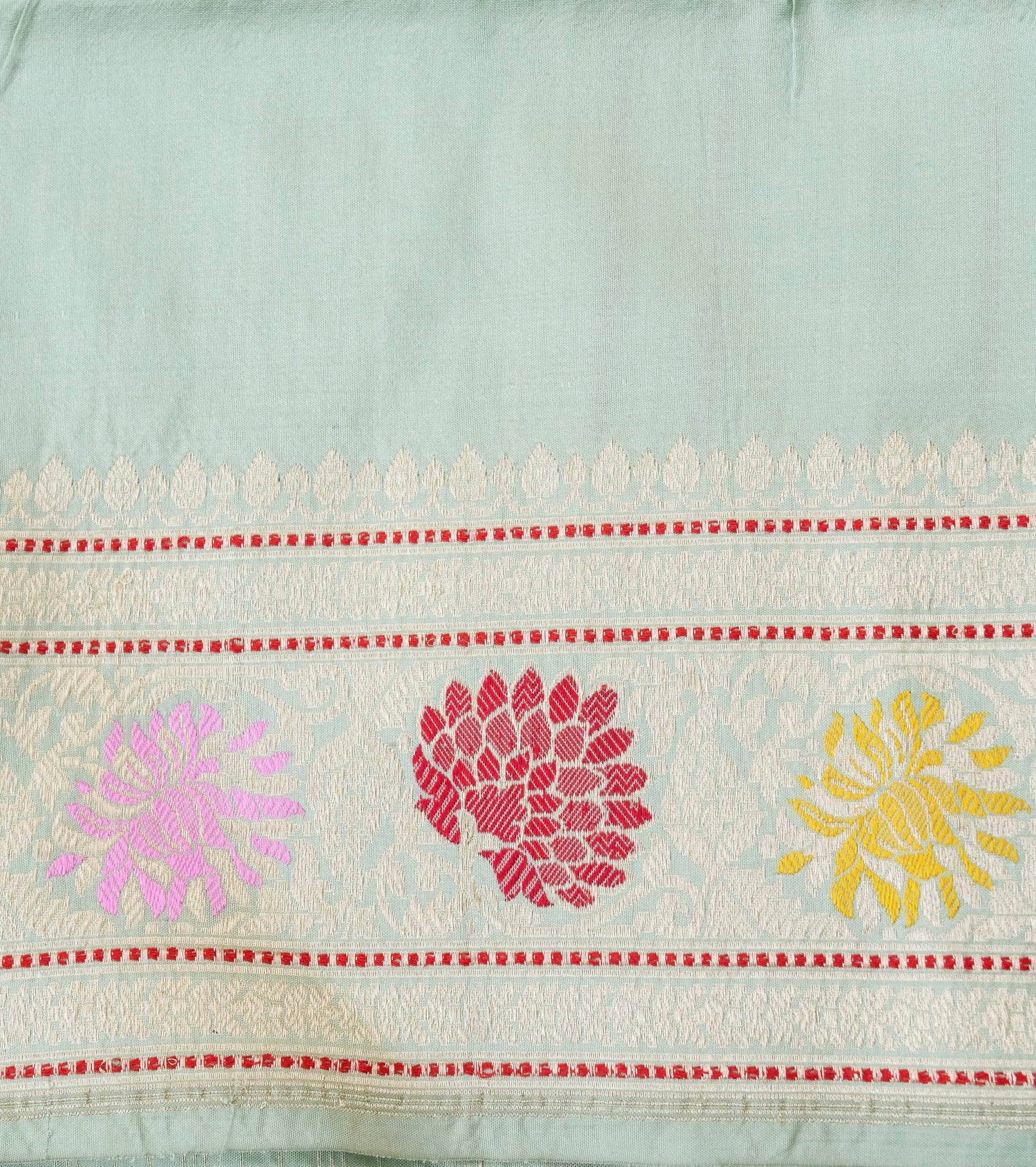 Handloom Banarasi Kadwa Rangkat Silk Saree