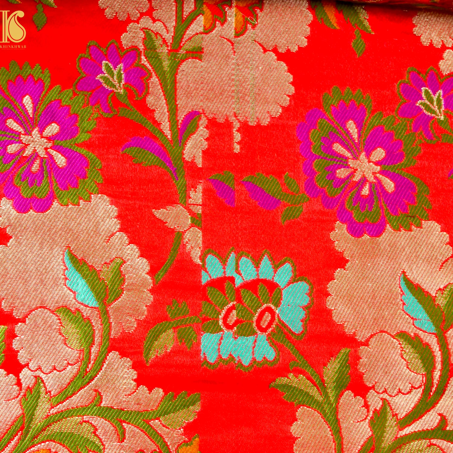 Kinkhab / Kimkhab Kusumala Brocade Banarasi Fabric