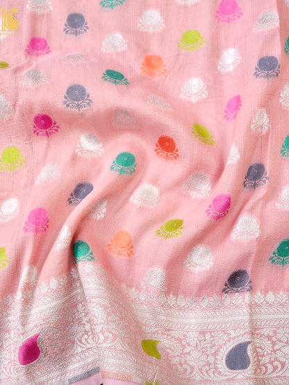 Handloom Banarasi Tussar by Georgette Silk Saree