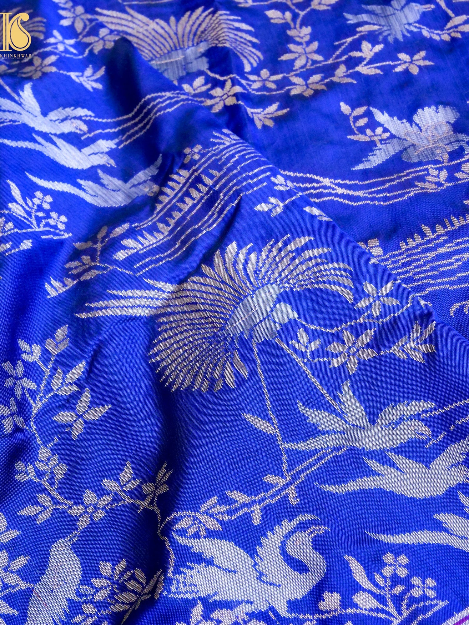 Handloom Pure Katan Silk Shikargah Banarasi Saree