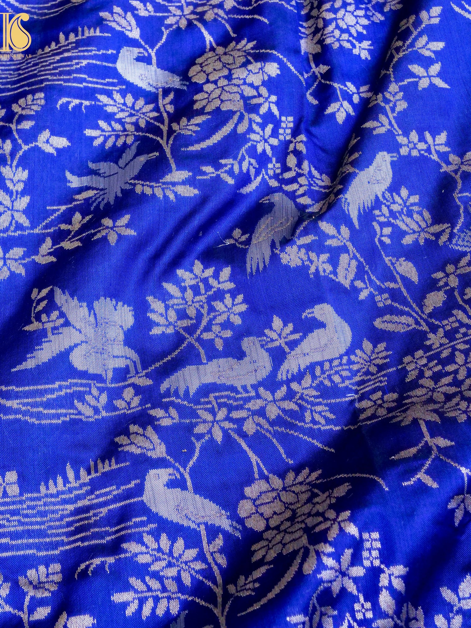 Handloom Pure Katan Silk Shikargah Banarasi Saree