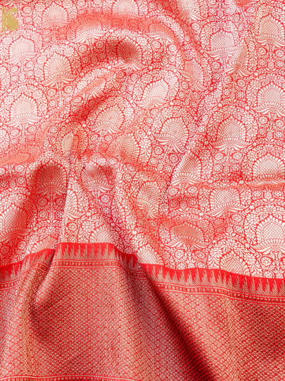 Handloom Banarasi Katan Silk Zari Tanchoi Saree