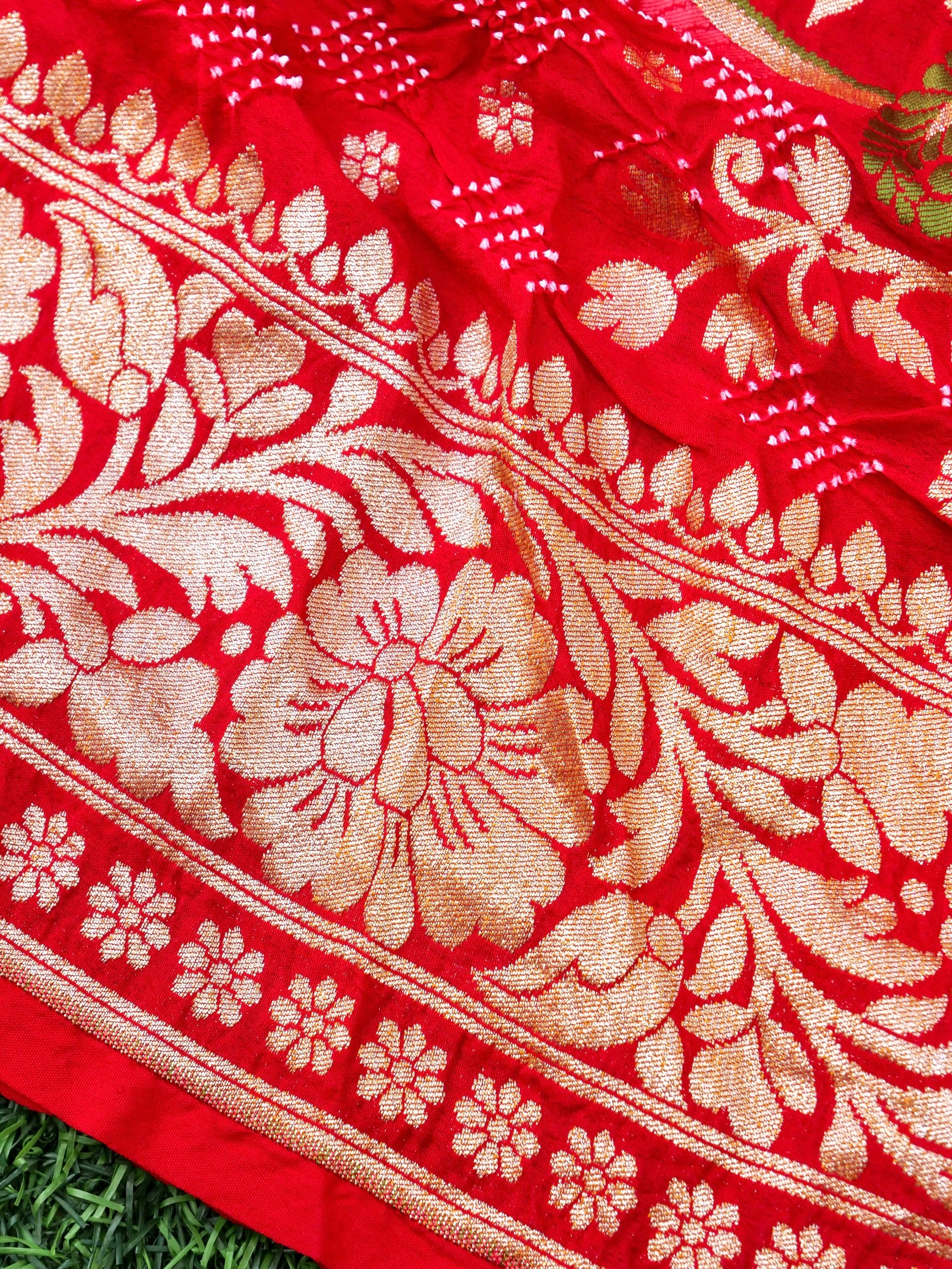 Georgette Banarasi Bandhani Dupatta