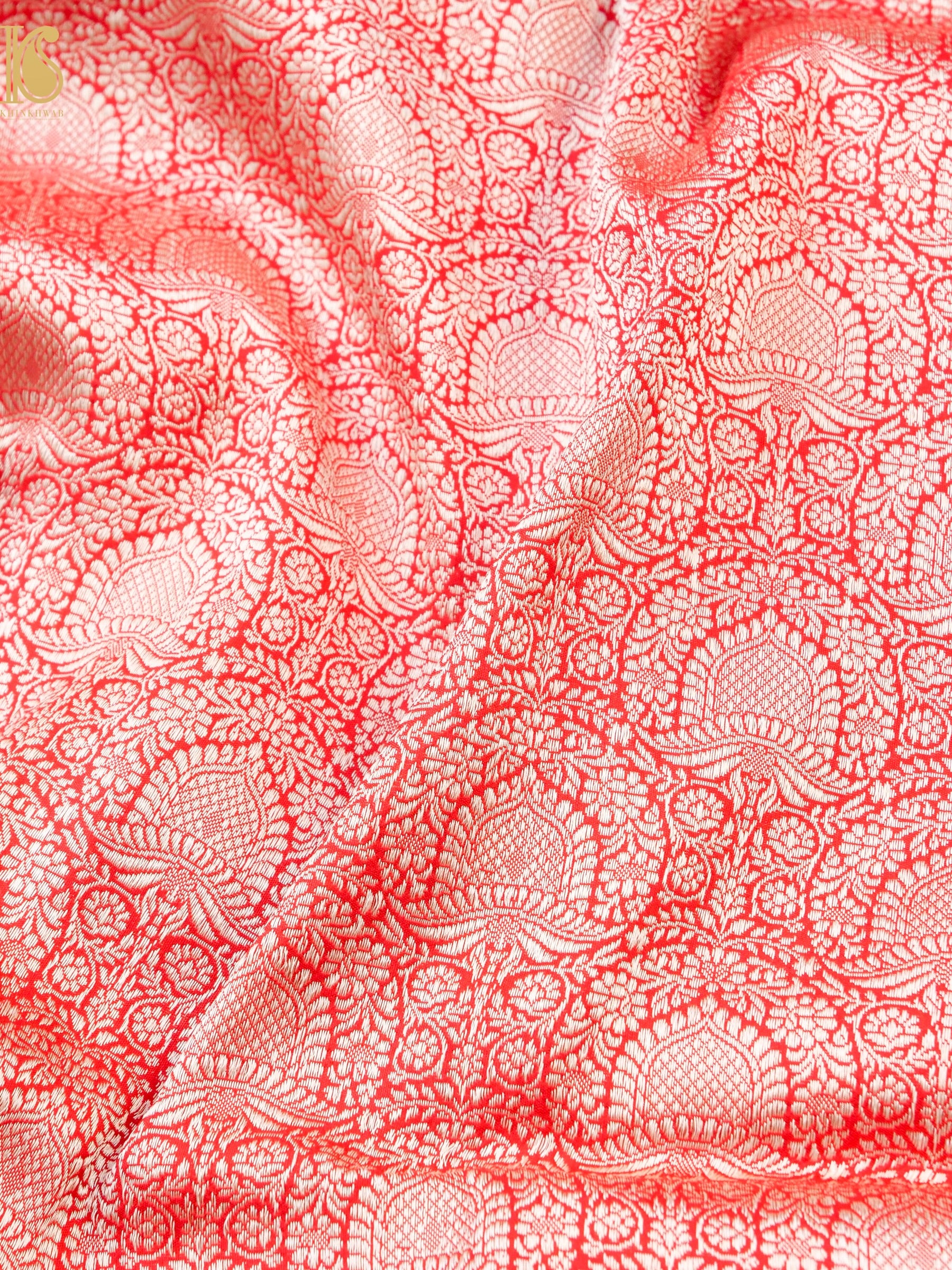 Handloom Banarasi Katan Silk Zari Tanchoi Saree