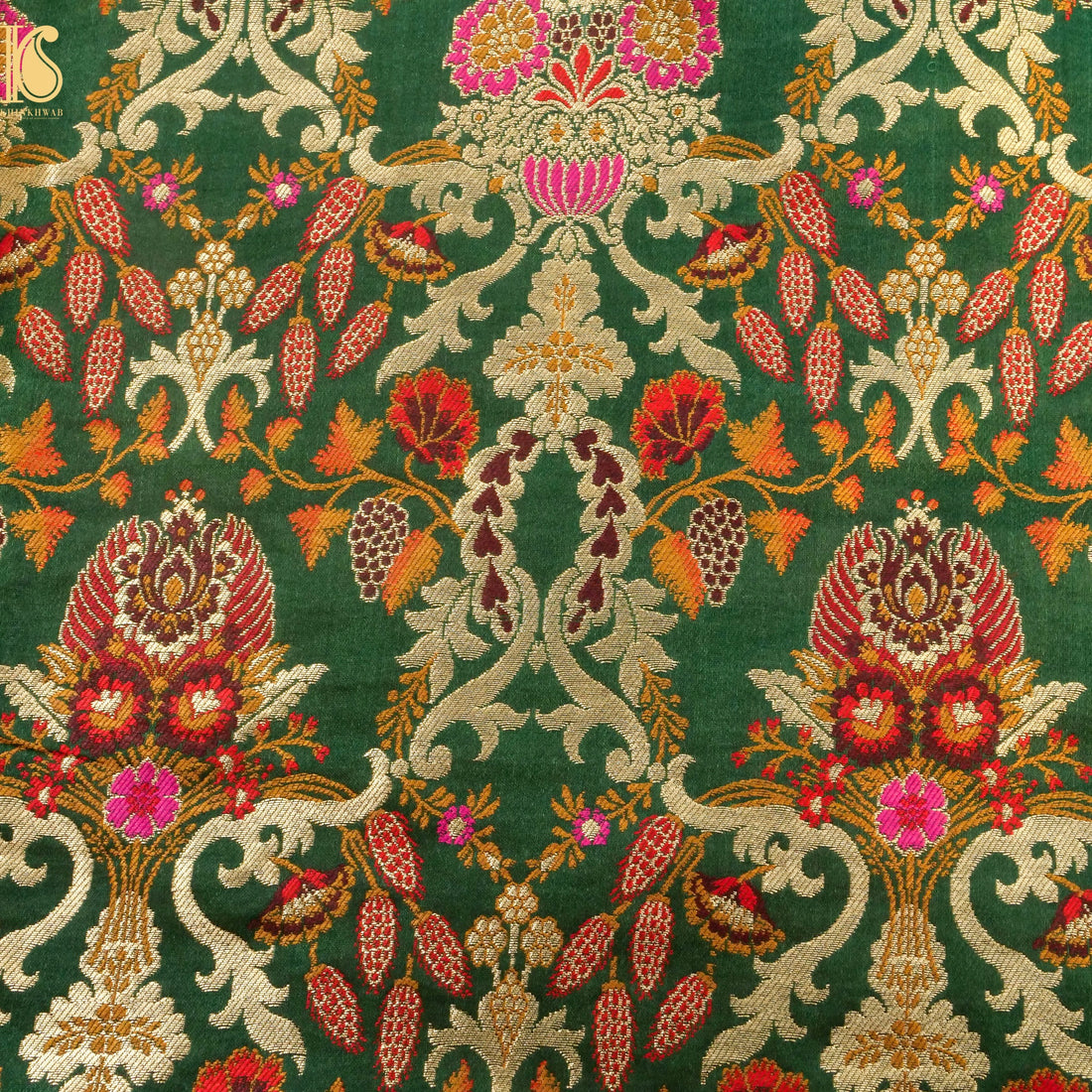 Kinkhab / Kimkhab Zarina Brocade Banarasi Fabric