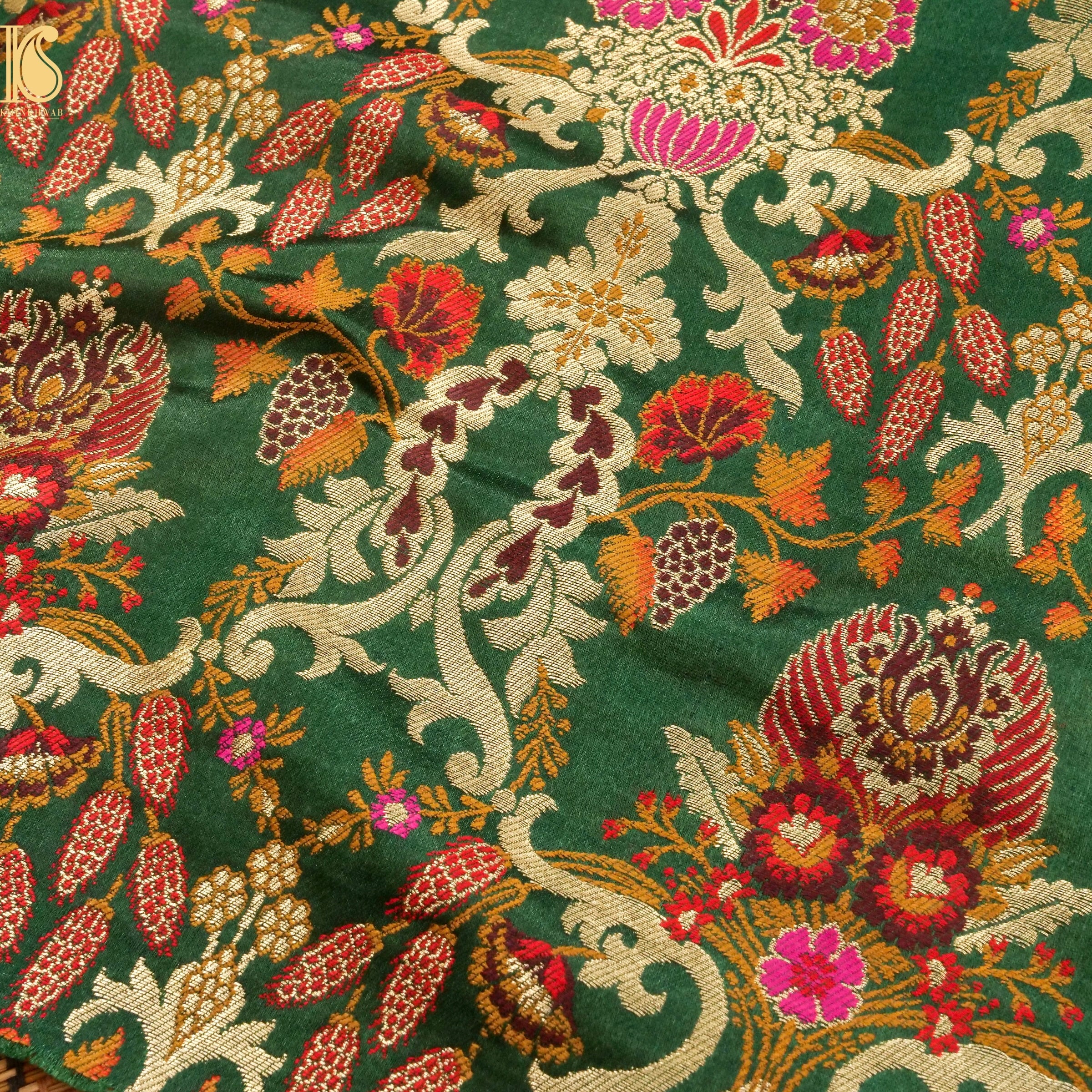 Kinkhab / Kimkhab Zarina Brocade Banarasi Fabric