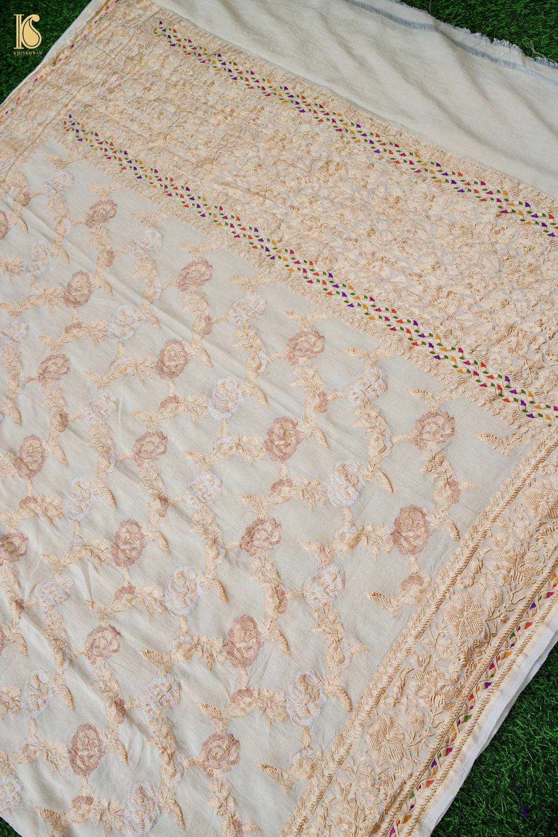 Handloom Moonga Silk Banarasi Kadwa Dupatta