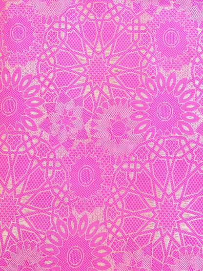 Handloom Pure Brocade Banarasi Fabric