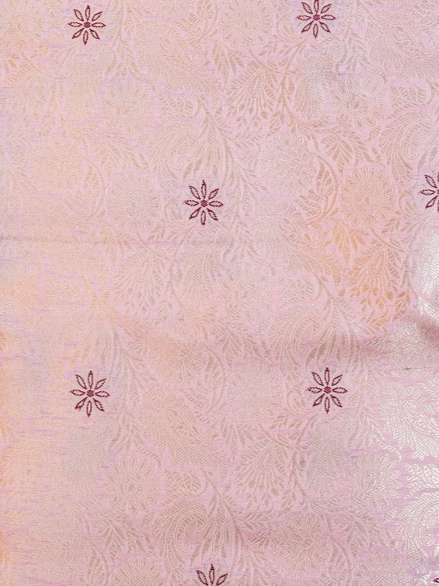 Handloom Pure Brocade Banarasi Fabric