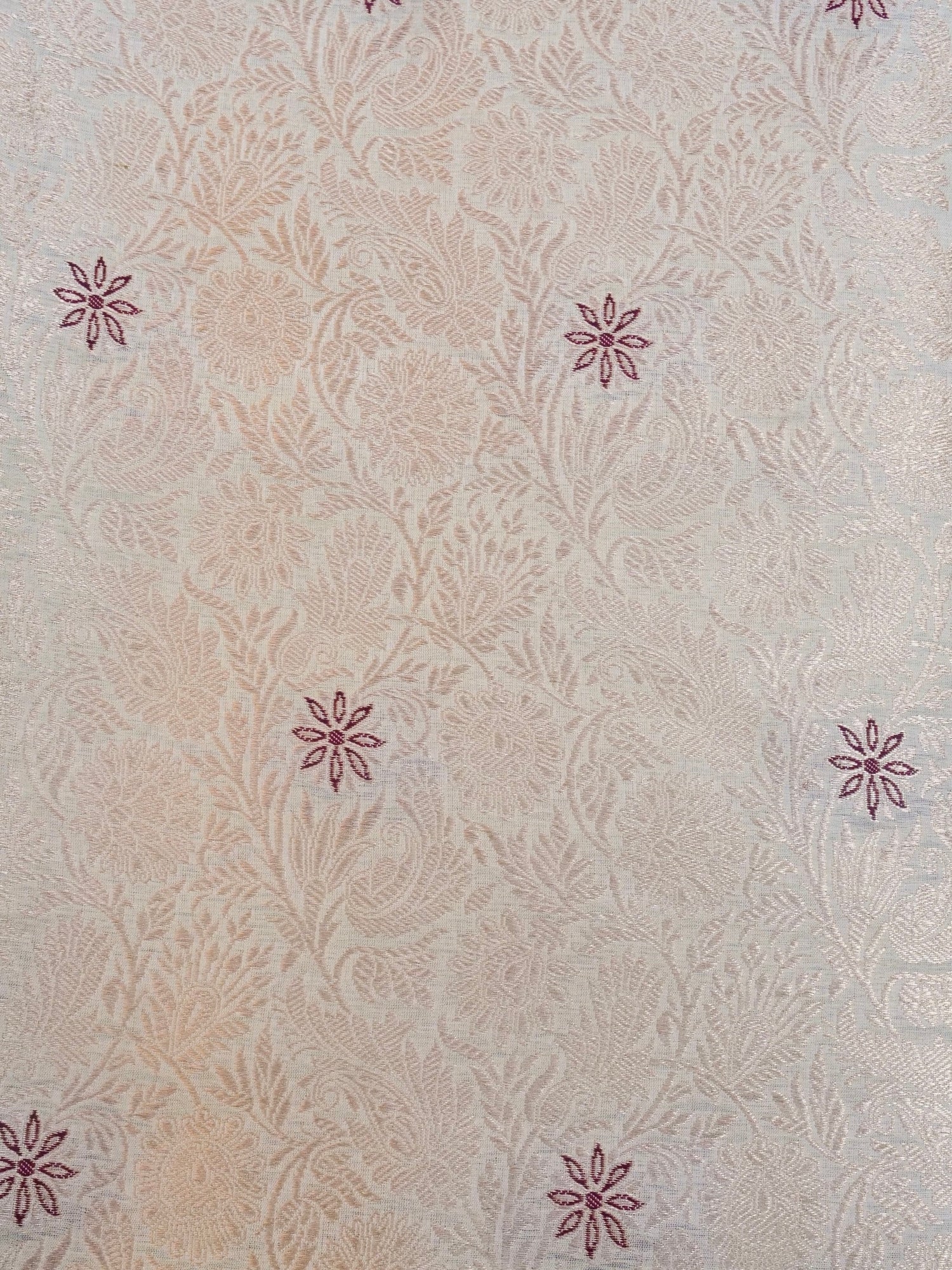 Handloom Pure Brocade Banarasi Fabric