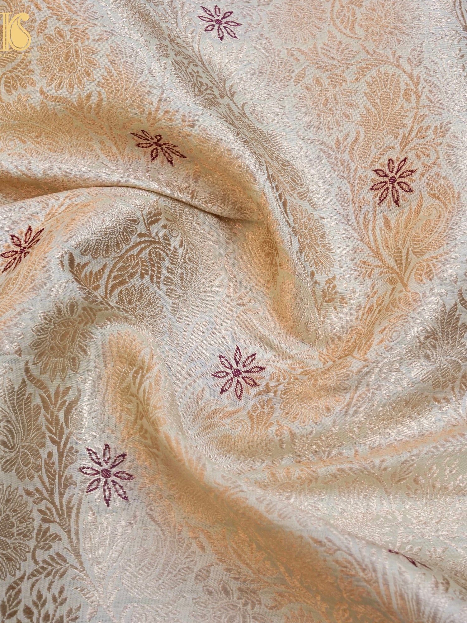 Handloom Pure Brocade Banarasi Fabric