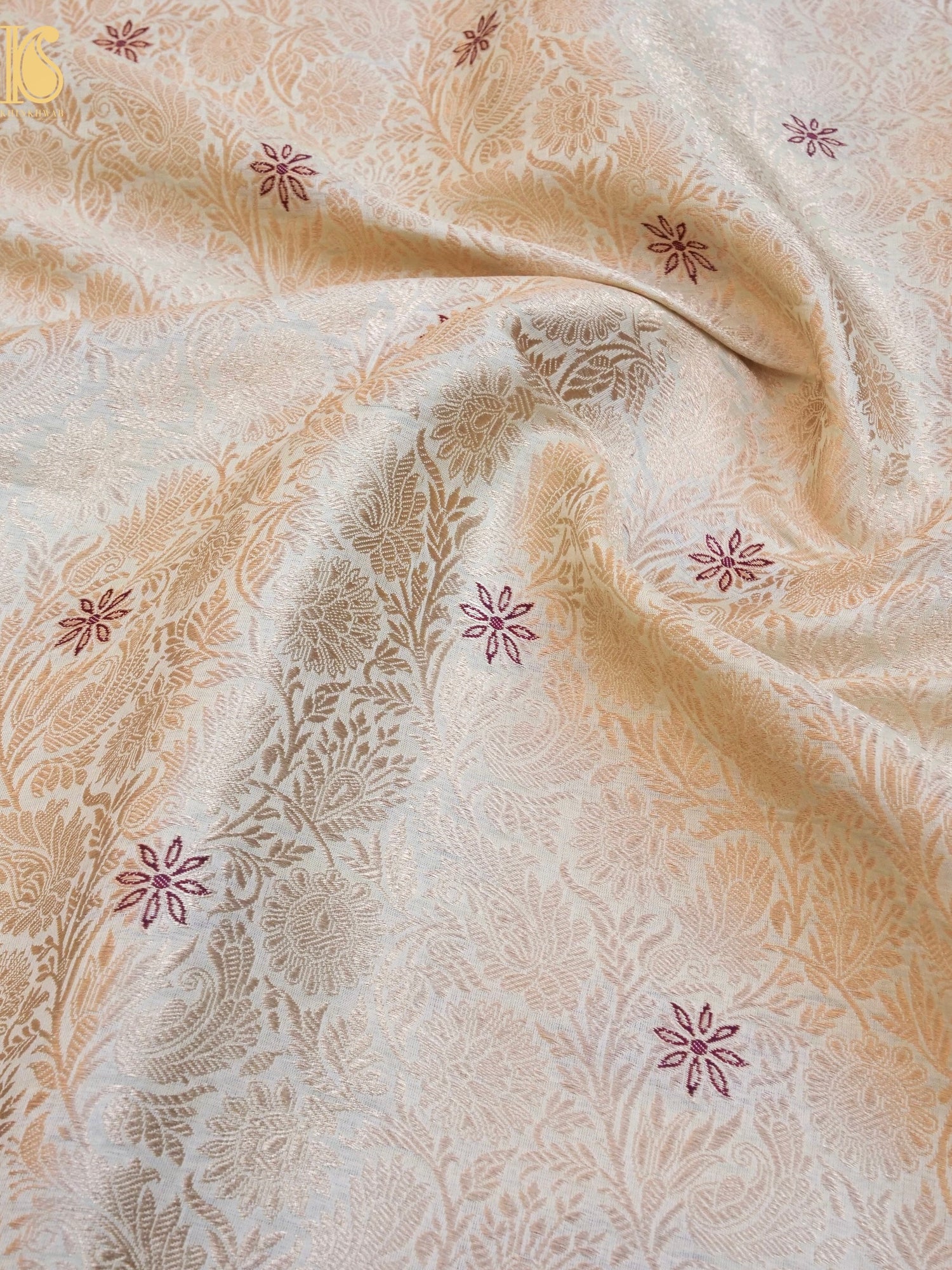 Handloom Pure Brocade Banarasi Fabric