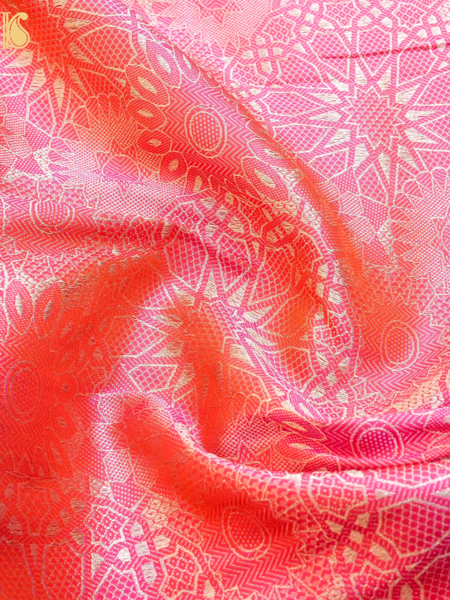 Handloom Pure Brocade Banarasi Fabric