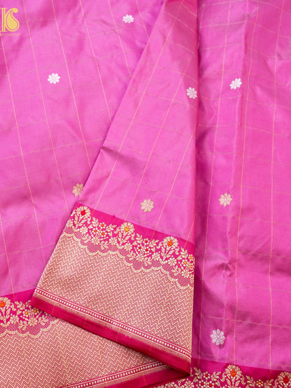 Handloom Banarasi Pure Katan Silk Kadwa Saree