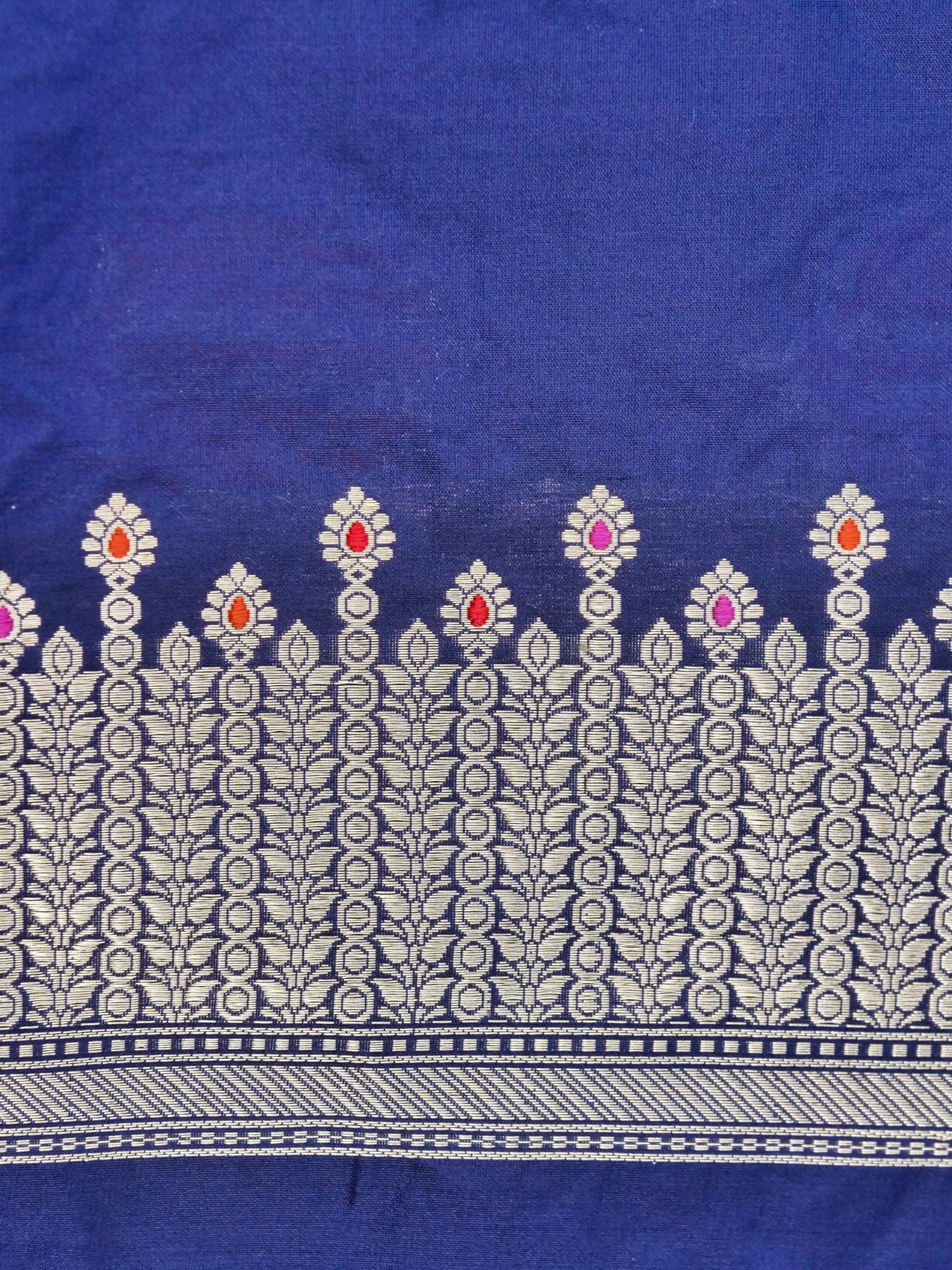 Banarasi Handwoven Katan SIlk Kadwa Mor Saree