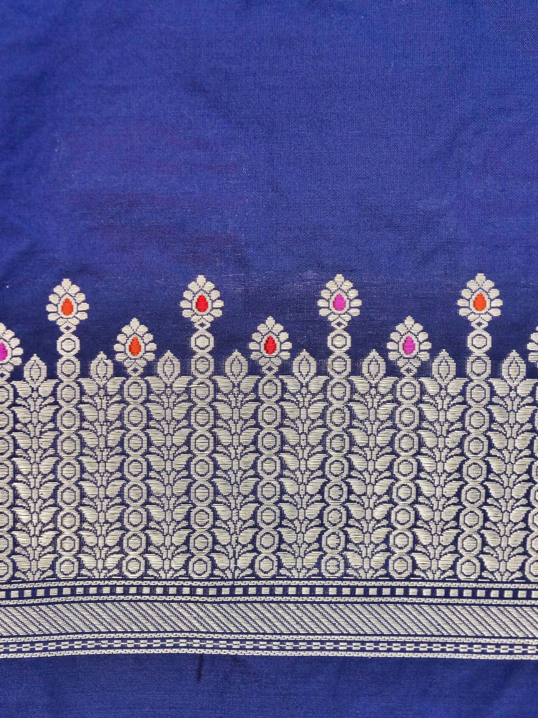 Banarasi Handwoven Katan SIlk Kadwa Mor Saree