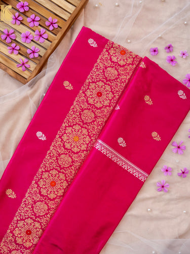 Handloom Banarasi Pure Katan Silk Kadwa Saree