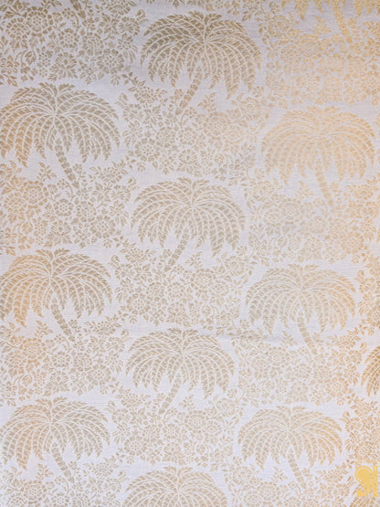 Handloom Pure Brocade Tree Banarasi Fabric