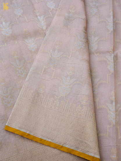 Handloom Kora Banarasi Ektara Saree
