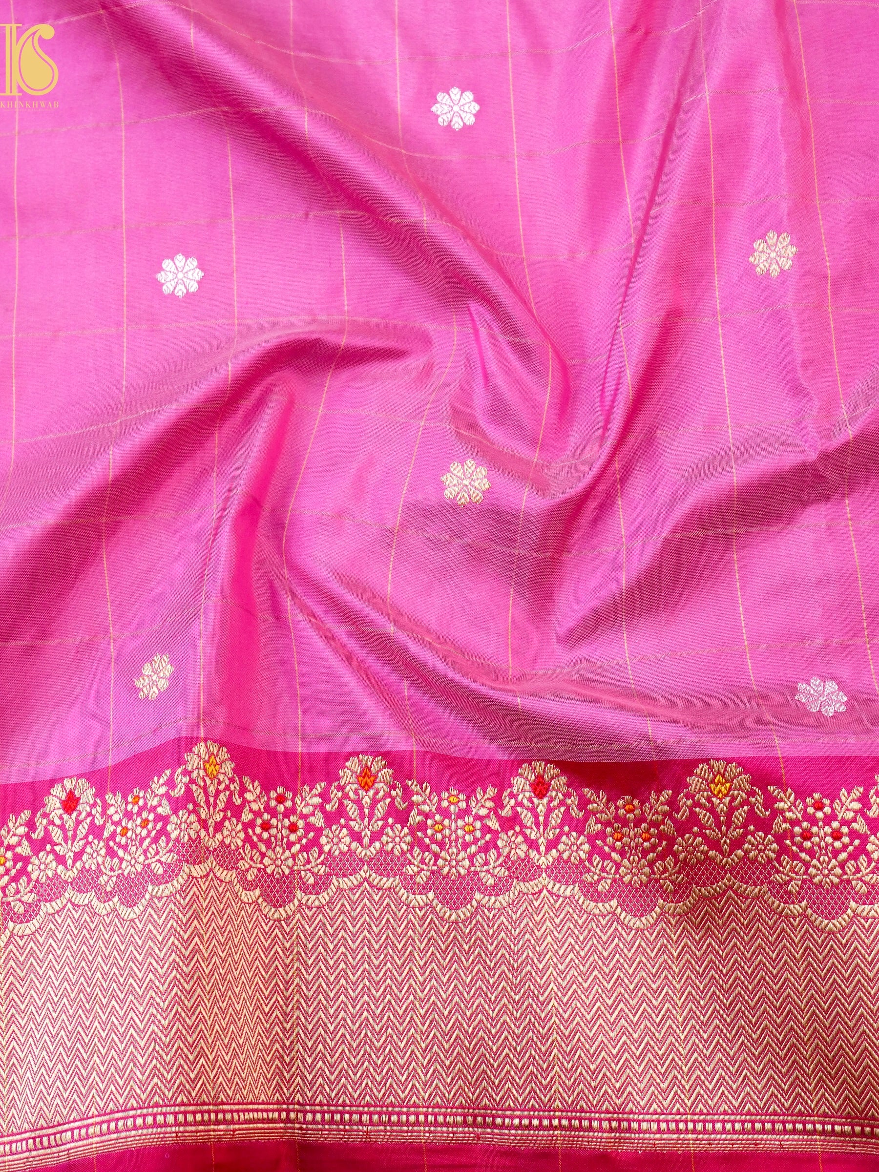 Handloom Banarasi Pure Katan Silk Kadwa Saree
