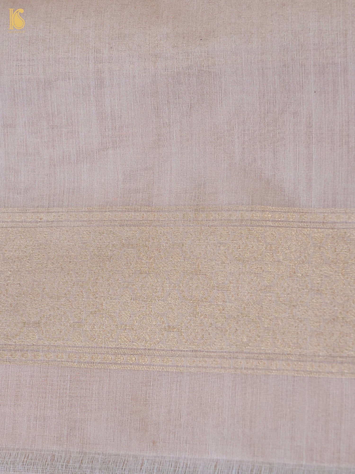 Handloom Kora Banarasi Ektara Saree