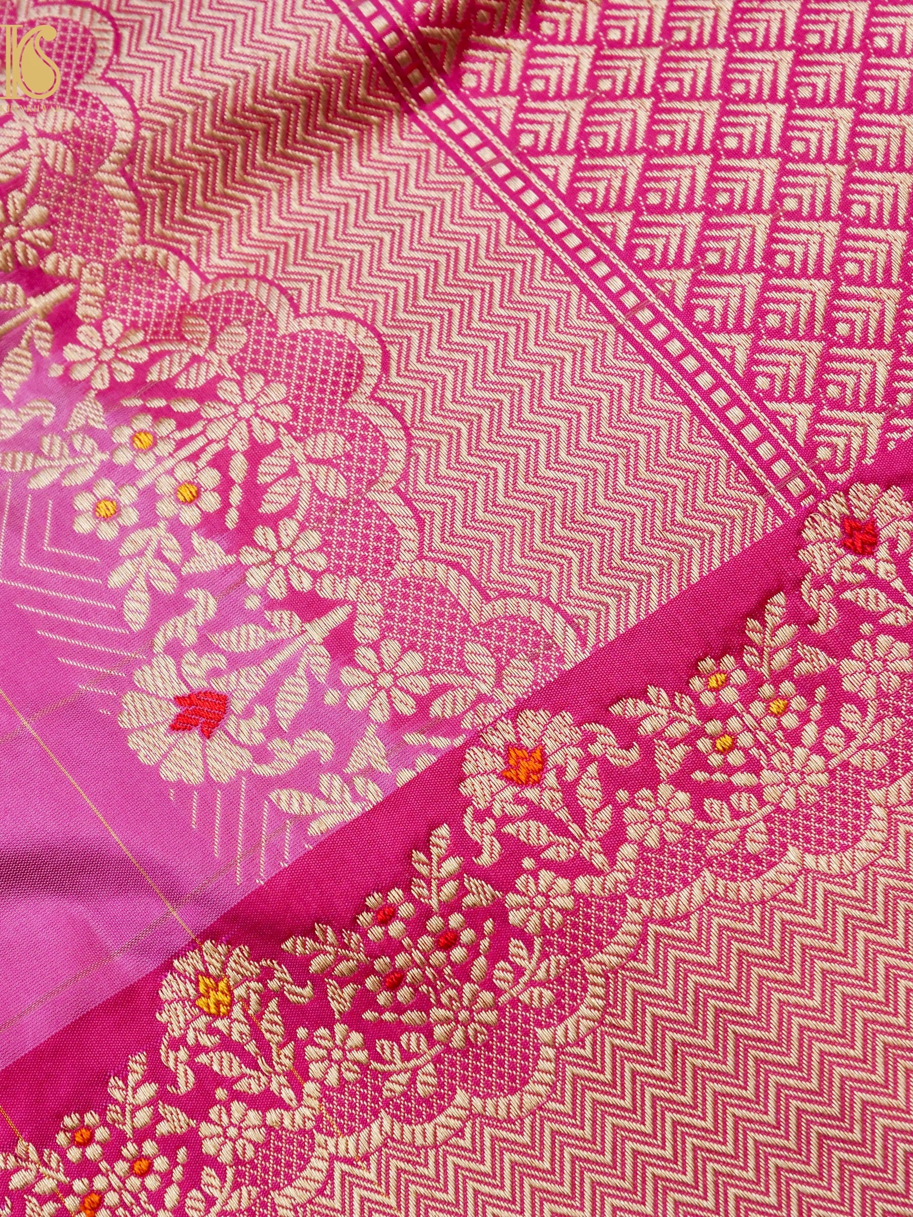 Handloom Banarasi Pure Katan Silk Kadwa Saree