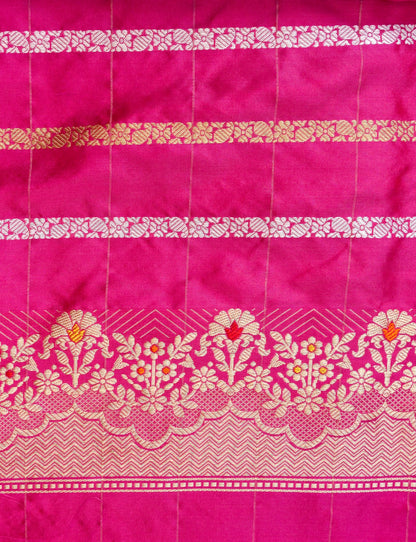 Handloom Banarasi Pure Katan Silk Kadwa Saree