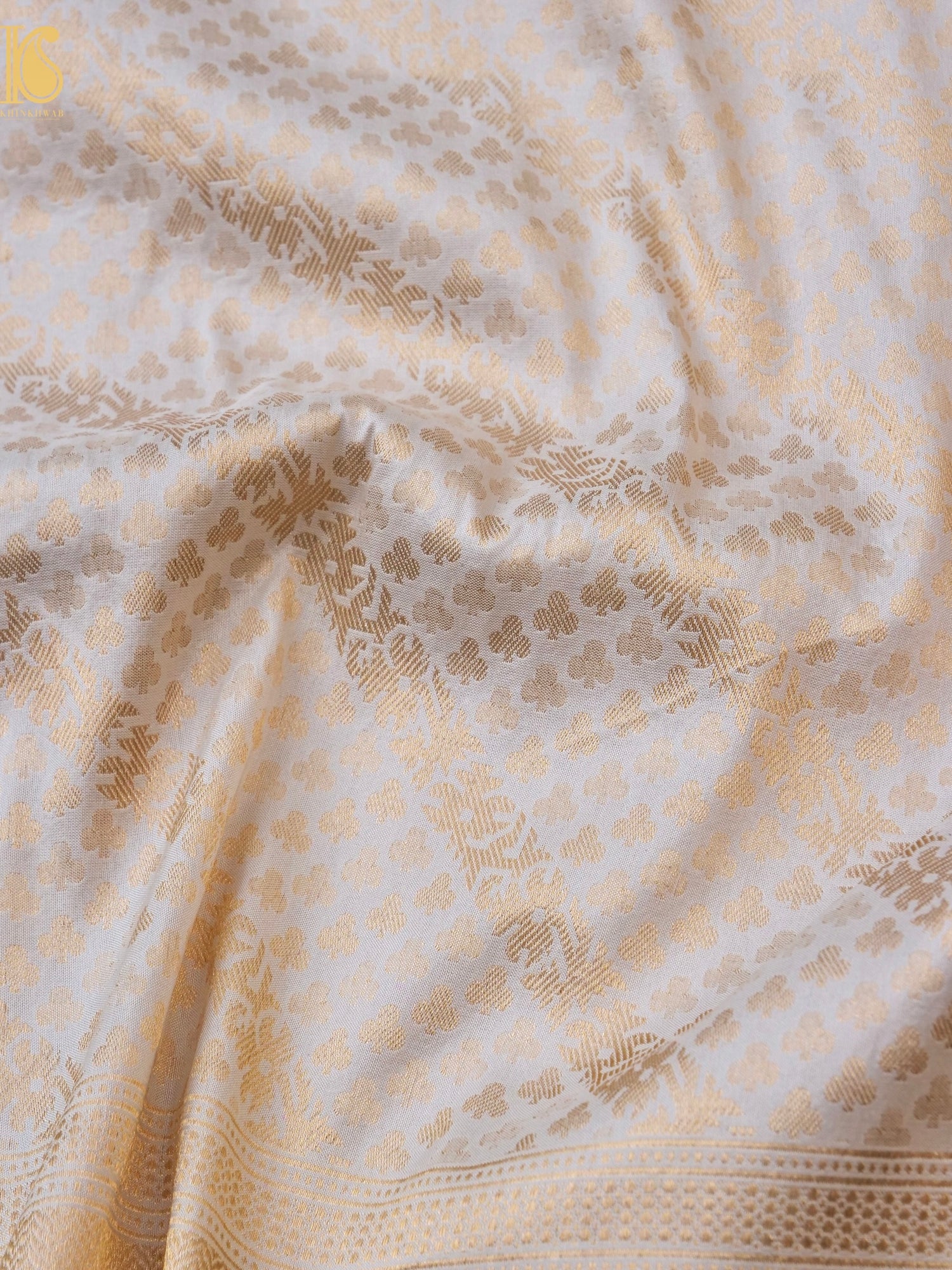 Handloom Banarasi Katan Silk Zari Tanchoi Saree