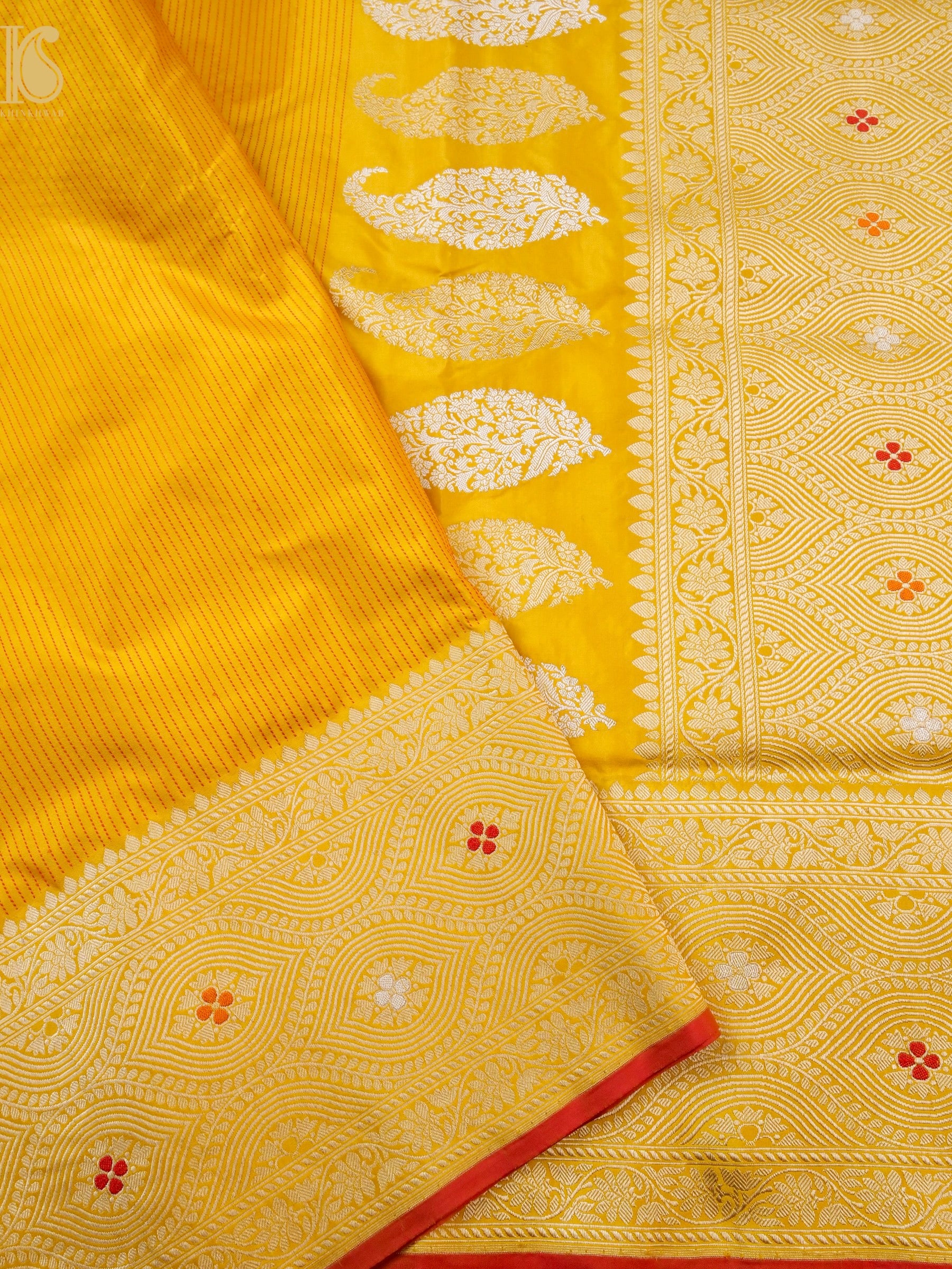 Handloom Banarasi Pure Katan Silk Kadwa Saree