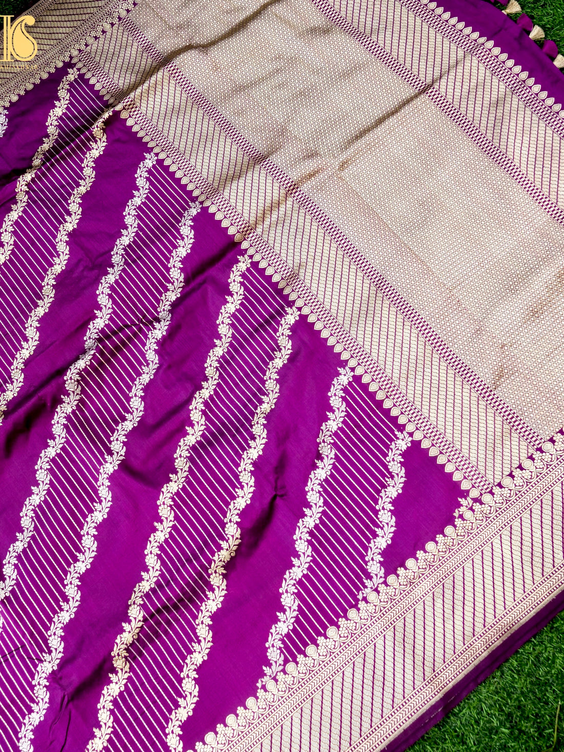 Banarasi Handloom Pure Katan Silk Kadwa Saree