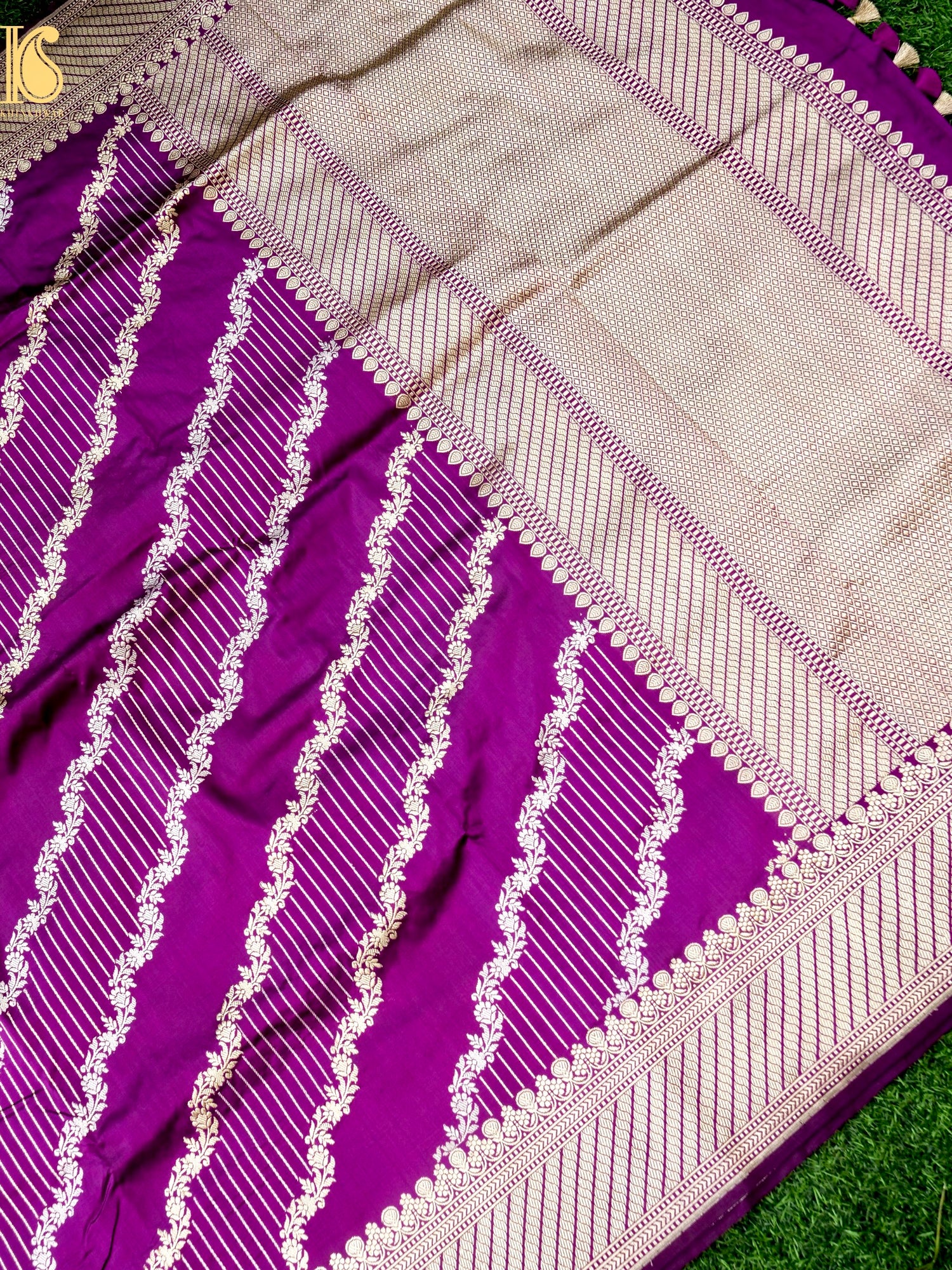 Banarasi Handloom Pure Katan Silk Kadwa Saree