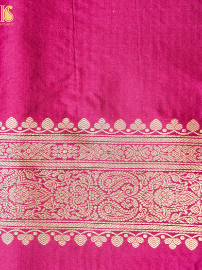 Handloom Banarasi Katan Silk Zari Tanchoi Saree