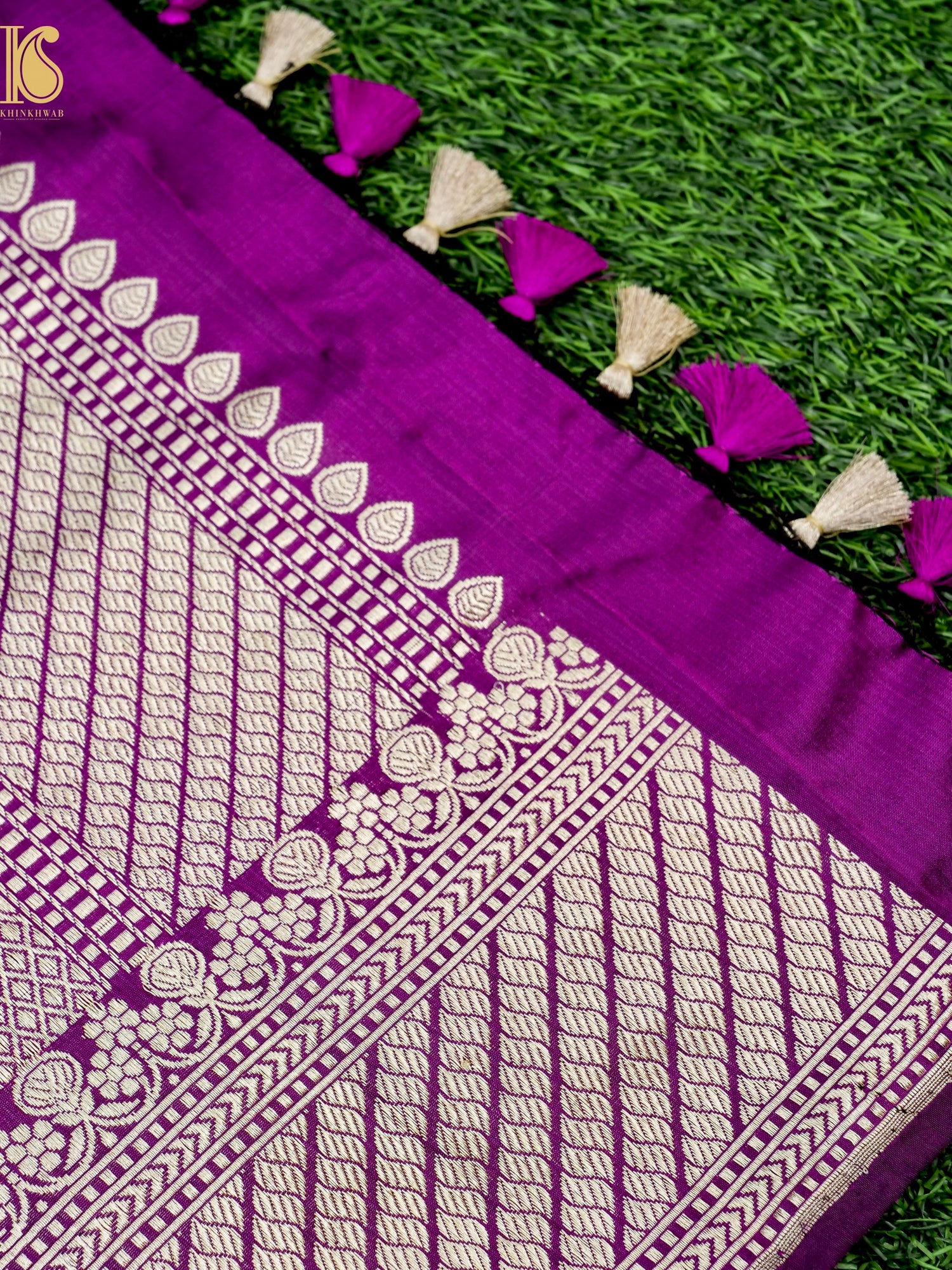 Banarasi Handloom Pure Katan Silk Kadwa Saree