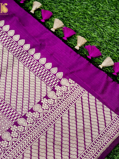 Banarasi Handloom Pure Katan Silk Kadwa Saree