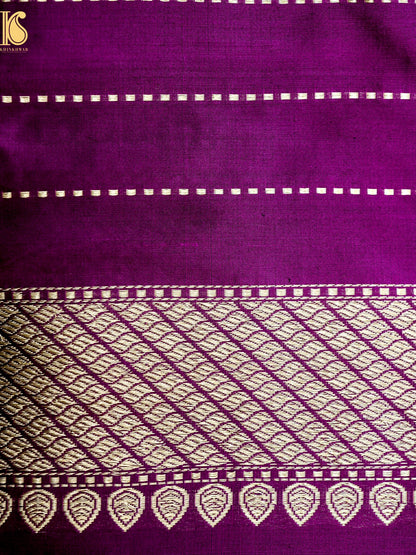 Banarasi Handloom Pure Katan Silk Kadwa Saree